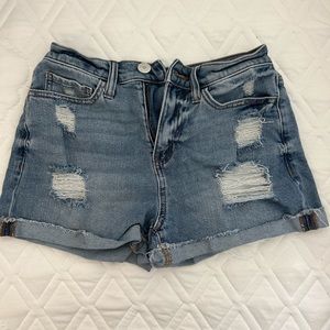 SO brand high waisted jean shorts